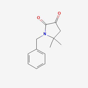 1-Benzyl-5,5-dimethylpyrrolidine-2,3-dione