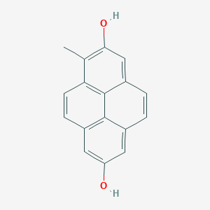 molecular formula C17H12O2 B14780553 1-Methylpyrene-2,7-diol 