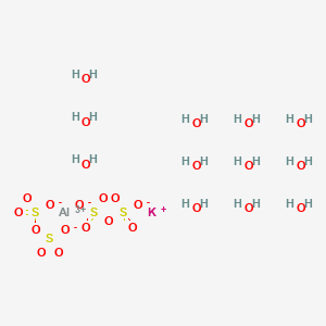 Aluminum;potassium;sulfonato sulfate;dodecahydrate