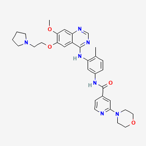 N-(3-{[7-Methoxy-6-(2-Pyrrolidin-1-Ylethoxy)quinazolin-4-Yl]amino}-4-Methylphenyl)-2-Morpholin-4-Ylisonicotinamide