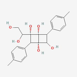 (1R,2R,4S)-2-(1,2-dihydroxyethyl)-3,6-bis(4-methylphenyl)bicyclo[2.2.0]hexane-1,2,4,5-tetrol