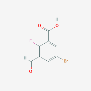 5-Bromo-2-fluoro-3-formylbenzoic acid