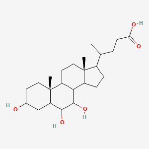 4-[(10R,13R)-3,6,7-trihydroxy-10,13-dimethyl-2,3,4,5,6,7,8,9,11,12,14,15,16,17-tetradecahydro-1H-cyclopenta[a]phenanthren-17-yl]pentanoic acid