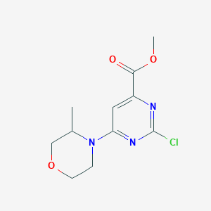 (R)-methyl2-chloro-6-(3-methylmorpholino)pyrimidine-4-carboxylate