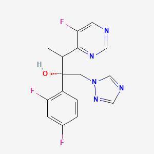 molecular formula C16H14F3N5O B14780736 (2S,3R)-rel-2-(2,4-Difluorophenyl)-3-(5-fluoropyrimidin-4-yl)-1-(1H-1,2,4-triazol-1-yl)butan-2-ol 