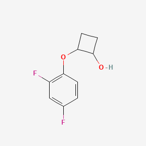 molecular formula C10H10F2O2 B14780740 2-(2,4-Difluorophenoxy)cyclobutan-1-ol 