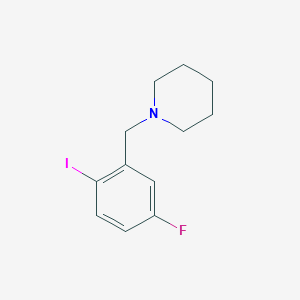 1-(5-Fluoro-2-iodobenzyl)piperidine