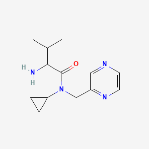 (2S)-2-amino-N-cyclopropyl-3-methyl-N-[(pyrazin-2-yl)methyl]butanamide