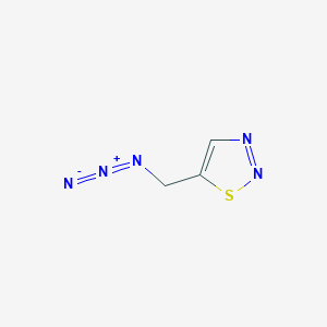 molecular formula C3H3N5S B1478079 5-(叠氮甲基)噻二唑 CAS No. 1803590-20-6
