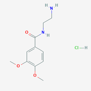 molecular formula C11H17ClN2O3 B1478080 N-(2-Aminoethyl)-3,4-dimethoxybenzamide hydrochloride CAS No. 1828931-94-7