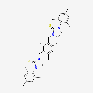 3,3'-((2,4,6-Trimethyl-1,3-phenylene)bis(methylene))bis(1-mesitylimidazolidine-2-thione)