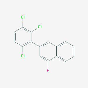 1-Fluoro-3-(2,3,6-trichlorophenyl)naphthalene