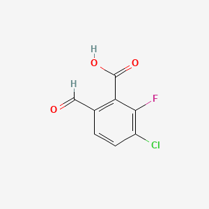 3-Chloro-2-fluoro-6-formylbenzoic acid