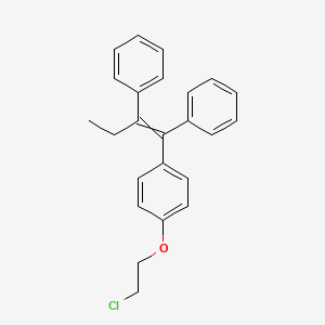 molecular formula C24H23ClO B14780833 (Z)-1-[4-(2-Chloroethoxy)phenyl]-1,2-diphenyl-1-butene 