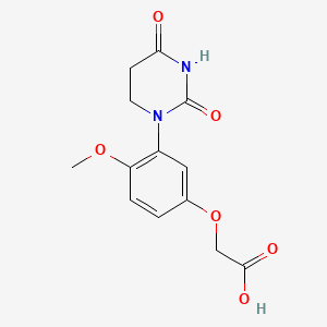 2-[3-(2,4-Dioxohexahydropyrimidin-1-yl)-4-methoxy-phenoxy]acetic acid