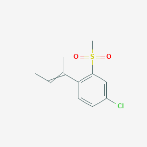 1-[(2E)-but-2-en-2-yl]-4-chloro-2-methanesulfonylbenzene