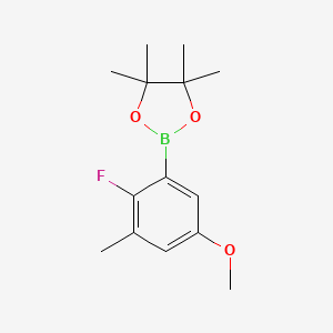 2-(2-Fluoro-5-methoxy-3-methylphenyl)-4,4,5,5-tetramethyl-1,3,2-dioxaborolane