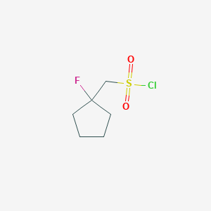 molecular formula C6H10ClFO2S B1478093 (1-Fluorocyclopentyl)methanesulfonyl chloride CAS No. 1803570-66-2