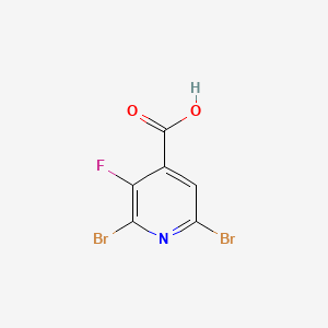 molecular formula C6H2Br2FNO2 B14780941 2,6-Dibromo-3-fluoroisonicotinic acid 