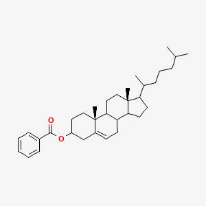 molecular formula C34H50O2 B14780968 [(10R,13R)-10,13-dimethyl-17-(6-methylheptan-2-yl)-2,3,4,7,8,9,11,12,14,15,16,17-dodecahydro-1H-cyclopenta[a]phenanthren-3-yl] benzoate 