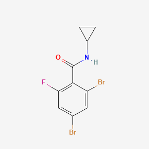 2,4-Dibromo-N-cyclopropyl-6-fluorobenzamide