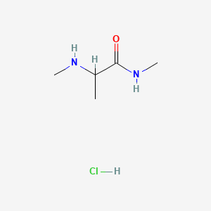 molecular formula C5H13ClN2O B14780989 N1,N2-Dimethyl-L-alaninamide hydrochloride 