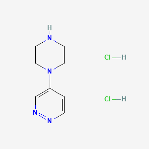 molecular formula C8H14Cl2N4 B1478100 4-(哌嗪-1-基)哒嗪二盐酸盐 CAS No. 1881292-75-6