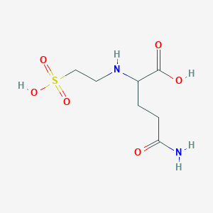 5-Amino-5-oxo-2-((2-sulfoethyl)amino)pentanoic acid