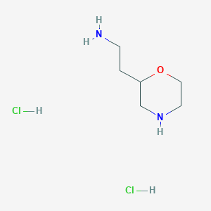 molecular formula C6H16Cl2N2O B1478105 2-(Morpholin-2-yl)ethan-1-amine dihydrochloride CAS No. 1803584-19-1