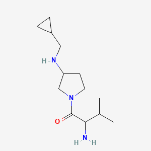 molecular formula C13H25N3O B14781057 2-Amino-1-[3-(cyclopropylmethylamino)pyrrolidin-1-yl]-3-methylbutan-1-one 