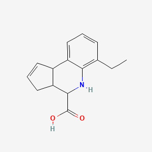 6-ethyl-3a,4,5,9b-tetrahydro-3H-cyclopenta[c]quinoline-4-carboxylic acid