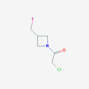 molecular formula C6H9ClFNO B1478109 2-氯-1-(3-(氟甲基)氮杂环丁-1-基)乙-1-酮 CAS No. 2091651-63-5