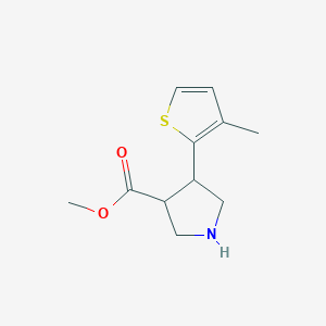 Methyl 4-(3-methylthiophen-2-yl)pyrrolidine-3-carboxylate