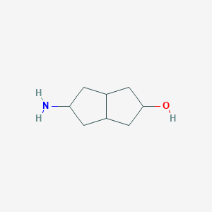 molecular formula C8H15NO B14781113 5-Aminooctahydropentalen-2-ol 