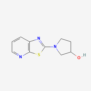 molecular formula C10H11N3OS B1478113 1-(噻唑并[5,4-b]吡啶-2-基)吡咯烷-3-醇 CAS No. 2098003-93-9