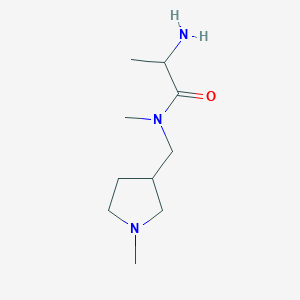 2-amino-N-methyl-N-[(1-methylpyrrolidin-3-yl)methyl]propanamide