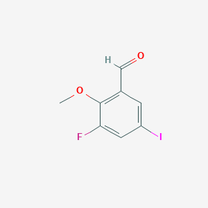 3-Fluoro-5-iodo-2-methoxybenzaldehyde