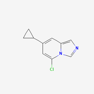 molecular formula C10H9ClN2 B14781166 5-Chloro-7-cyclopropyl-imidazo[1,5-a]pyridine 