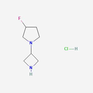 1-(Azetidin-3-yl)-3-fluoropyrrolidine;hydrochloride