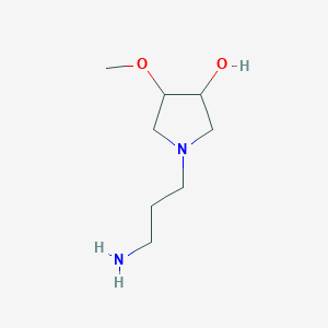 1-(3-Aminopropyl)-4-methoxypyrrolidin-3-ol