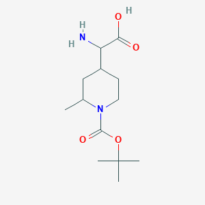 2-Amino-2-(1-tert-butoxycarbonyl-2-methyl-4-piperidyl)acetic acid