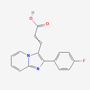 3-[2-(4-Fluorophenyl)imidazo[1,2-a]pyridin-3-yl]prop-2-enoic acid