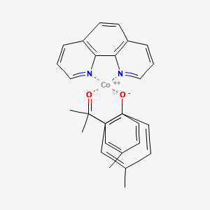 molecular formula C30H26CoN2O4 B14781206 2-Acetyl-4-methylphenolate;cobalt(2+);1,10-phenanthroline 