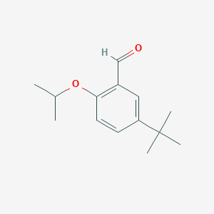 molecular formula C14H20O2 B14781226 5-(t-Butyl)-2-isopropoxybenZaldehyde 