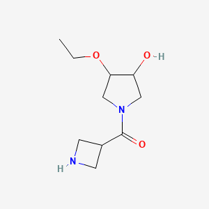 molecular formula C10H18N2O3 B1478124 Azetidin-3-yl(3-ethoxy-4-hydroxypyrrolidin-1-yl)methanone CAS No. 2097985-48-1