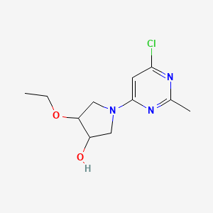 1-(6-Chloro-2-methylpyrimidin-4-yl)-4-ethoxypyrrolidin-3-ol