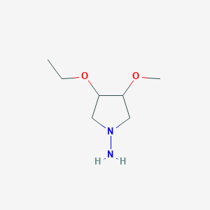molecular formula C7H16N2O2 B1478128 3-Ethoxy-4-methoxypyrrolidin-1-amine CAS No. 2097997-52-7