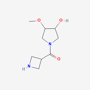 molecular formula C9H16N2O3 B1478129 Azetidin-3-yl(3-hydroxy-4-methoxypyrrolidin-1-yl)methanone CAS No. 2098116-33-5