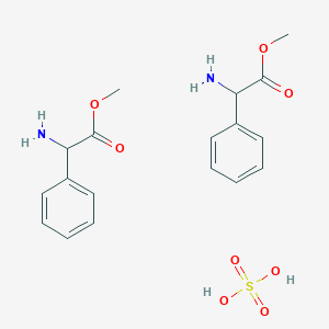 Methyl 2-amino-2-phenylacetate;sulfuric acid