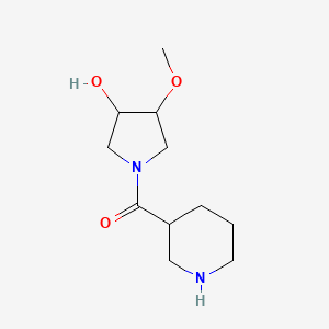 molecular formula C11H20N2O3 B1478131 (3-Hydroxy-4-methoxypyrrolidin-1-yl)(piperidin-3-yl)methanone CAS No. 2098000-36-1